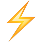 Lightning strike symbol