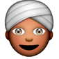 Homme portant turban, indien