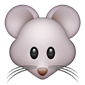 Maus-Gesicht mit Backenbart