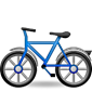 Blauwe fiets