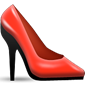 Zapatos de tacón alto rojos