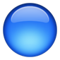 Blue circle, ball