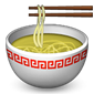 Noodle soup con le bacchette