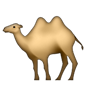 Camello con dos jorobas